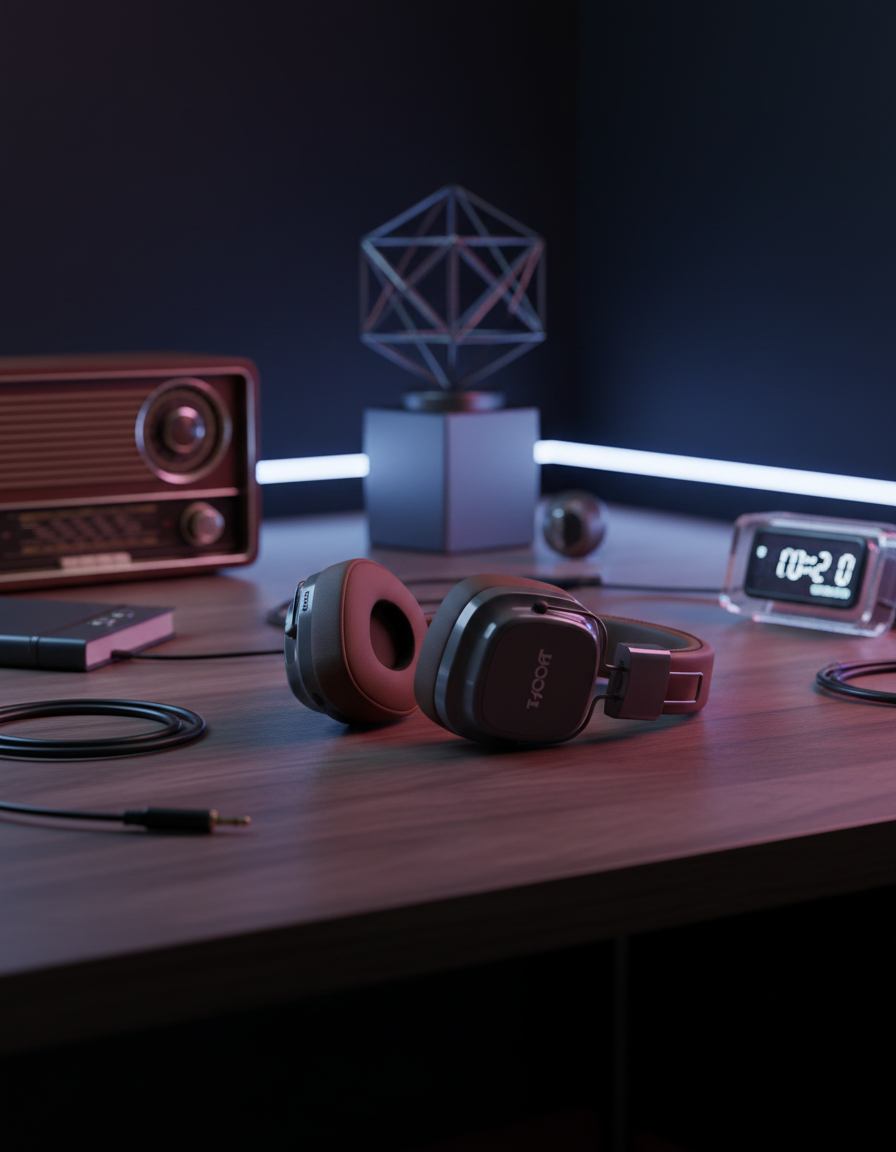 Looking for Retro Style with Modern Bluetooth 6.0, Meet Harmony Wireless Headset