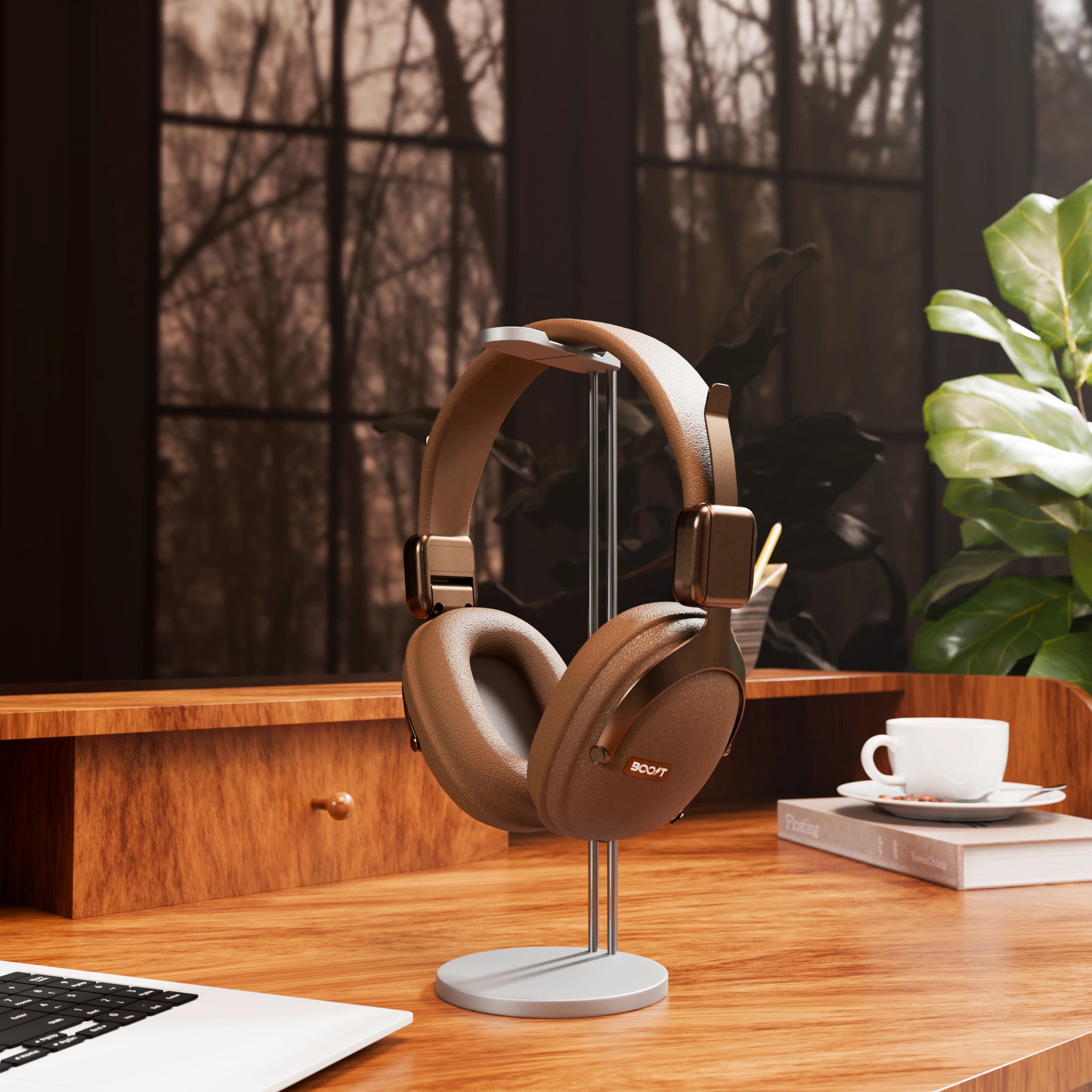 Note Wireless Retro Headset - Brown