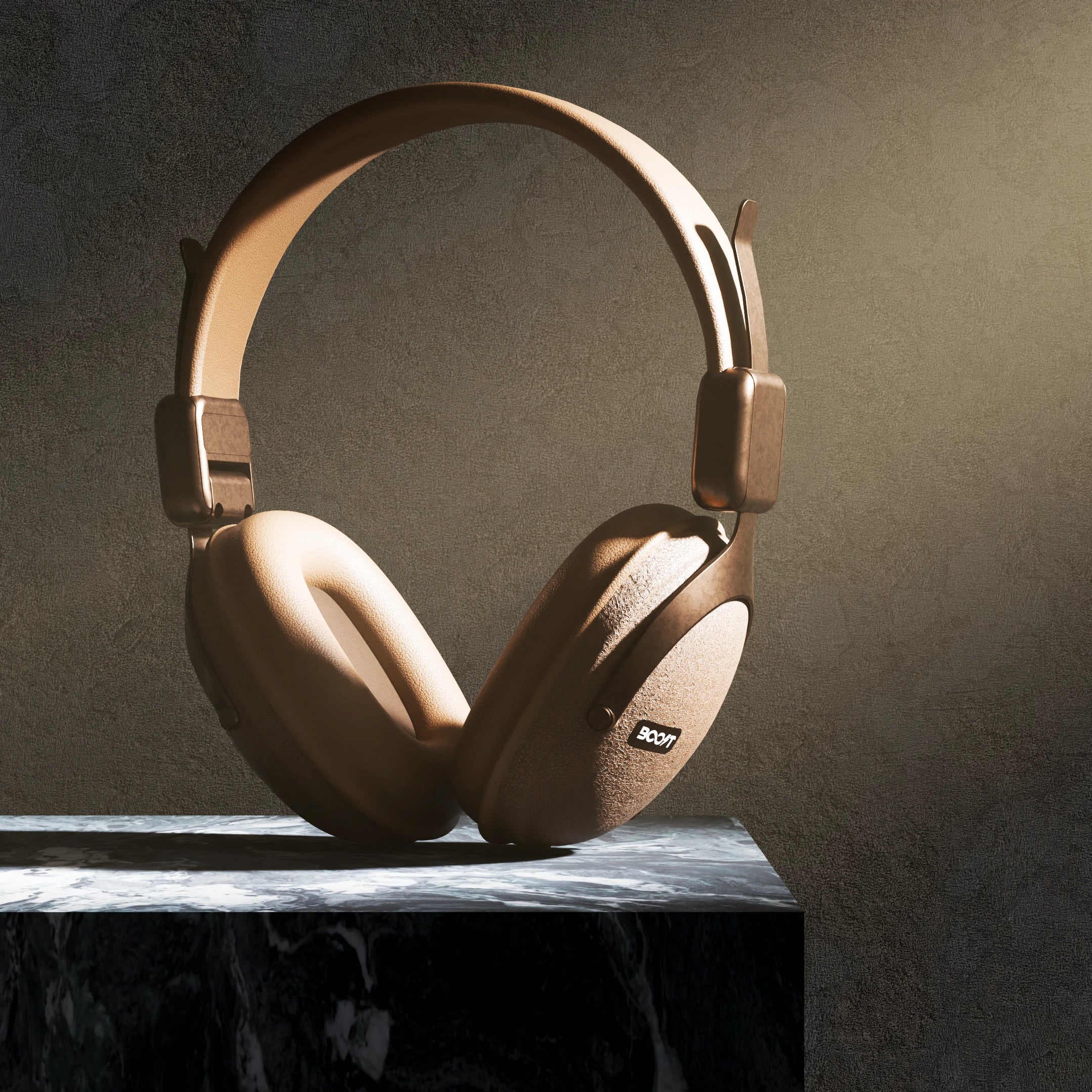 Note Wireless Retro Headset - Brown