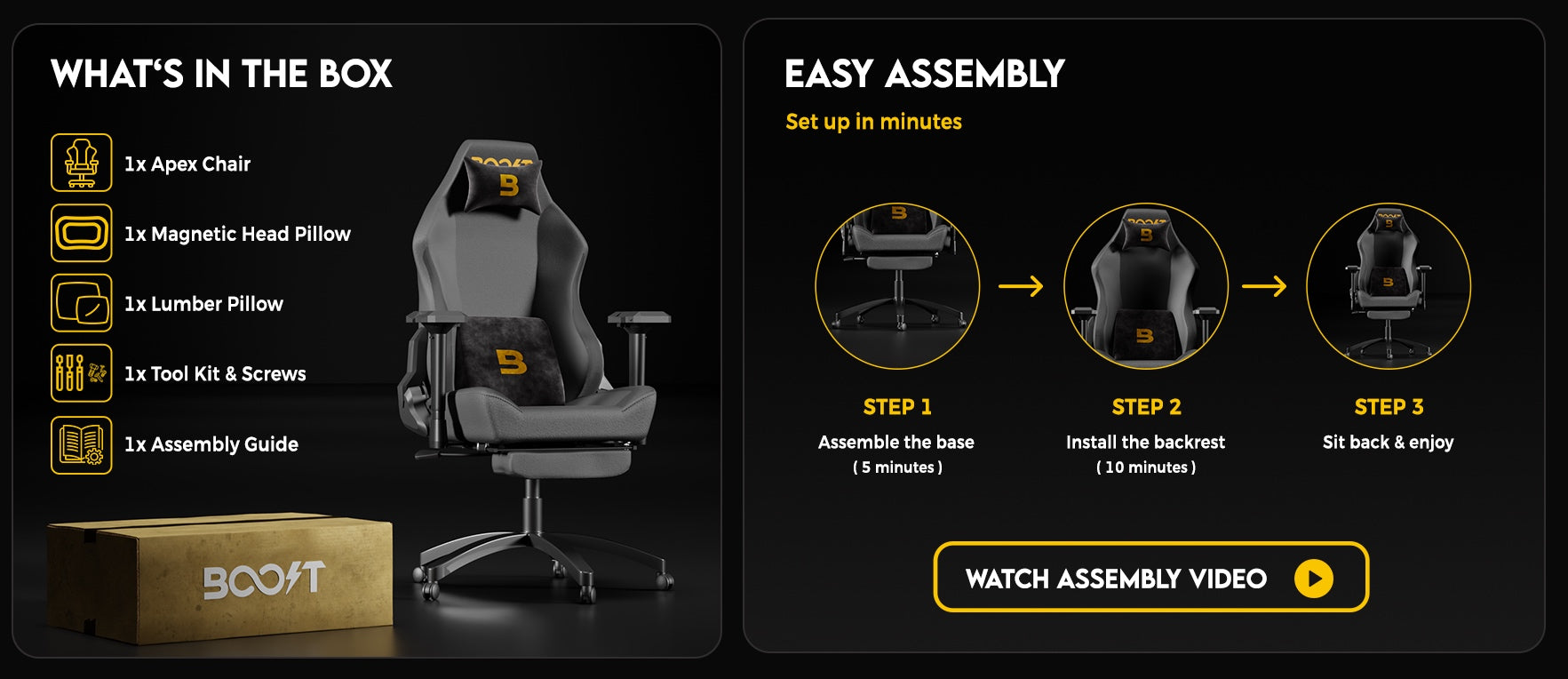 Apex Ergonomic Chair fit and product guide 2