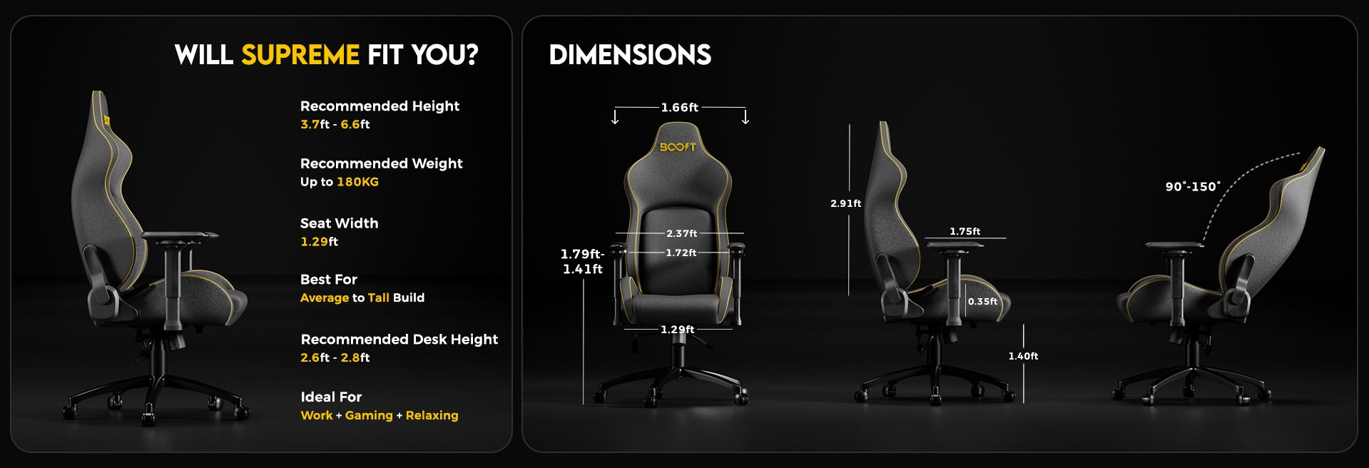 Supreme Ergonomic Chair fit and product guide 1