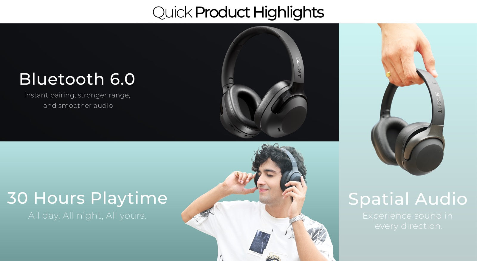 Reverb Wireless ANC Headset Quick Product Highlights 1