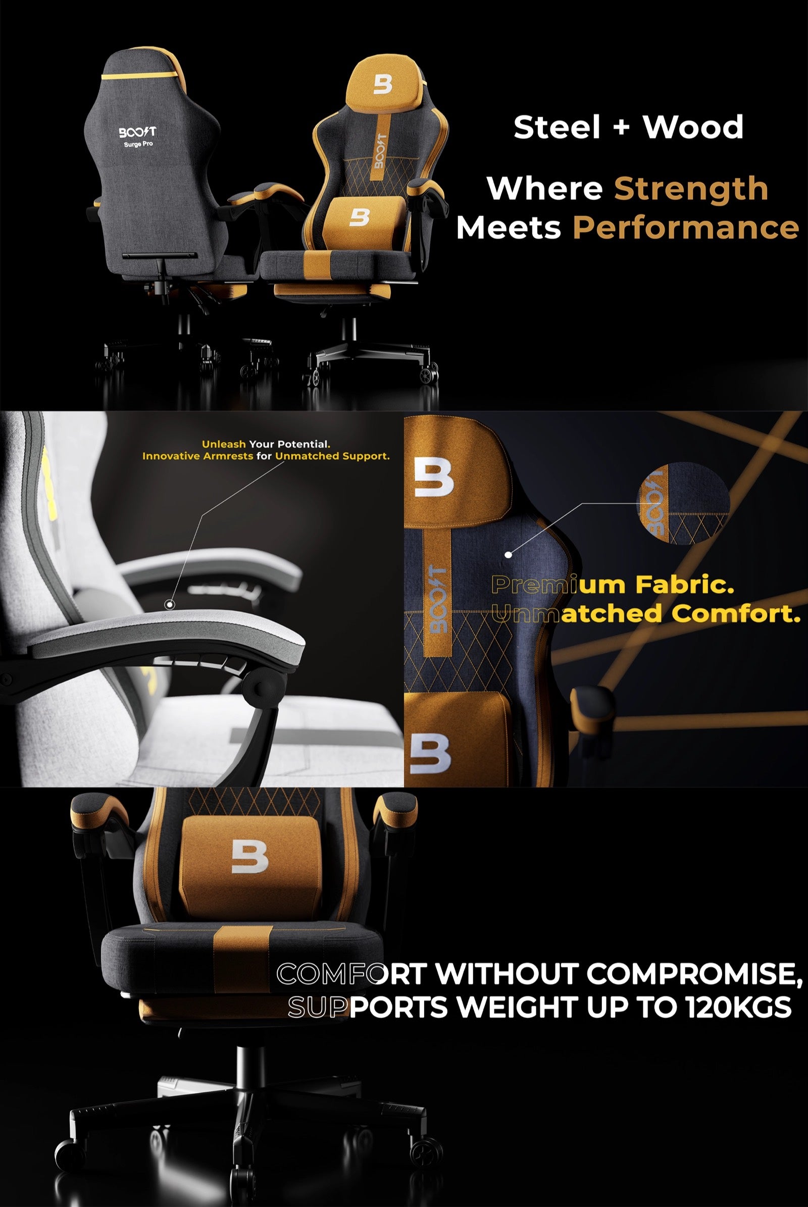 Surge Pro Ergonomic Chair with Footrest Quick Product Highlights 2