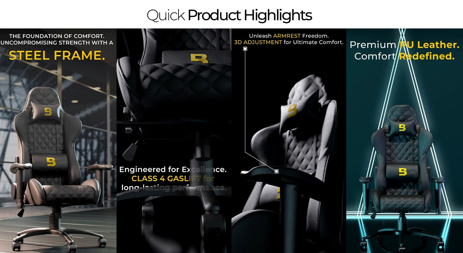 Synergy Gaming Chair Quick Product Highlights 1