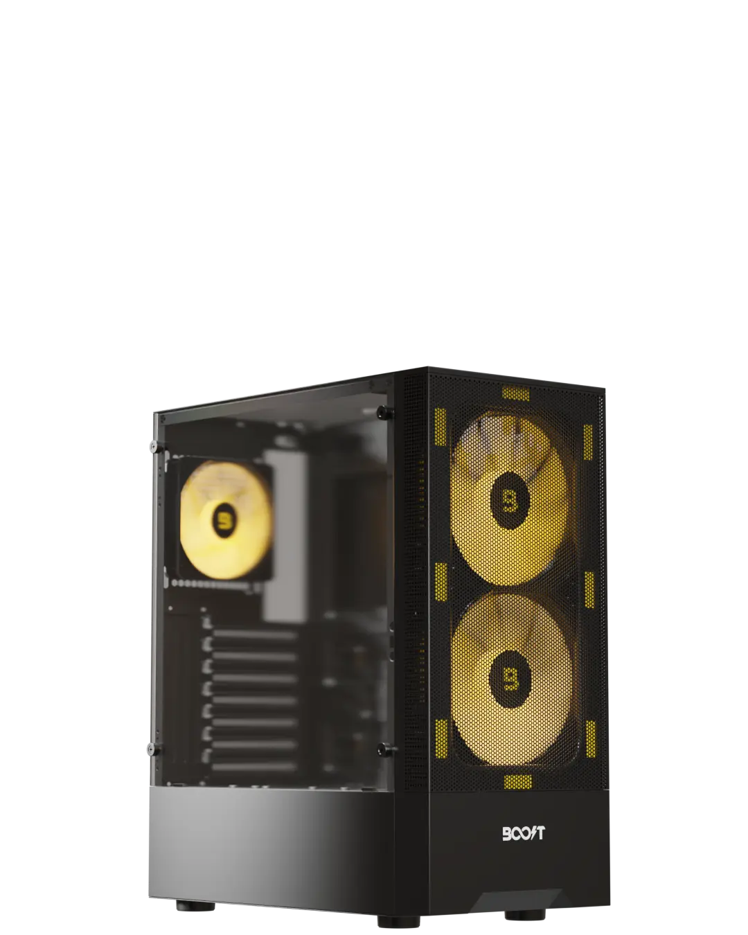 Boost Enclosure Pro Series P100 with 3 ARGB Fans