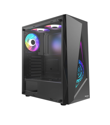 Boost Jaguar PC Case With 3 RGB Fans