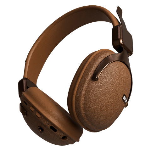Note Wireless Retro Headset - Brown