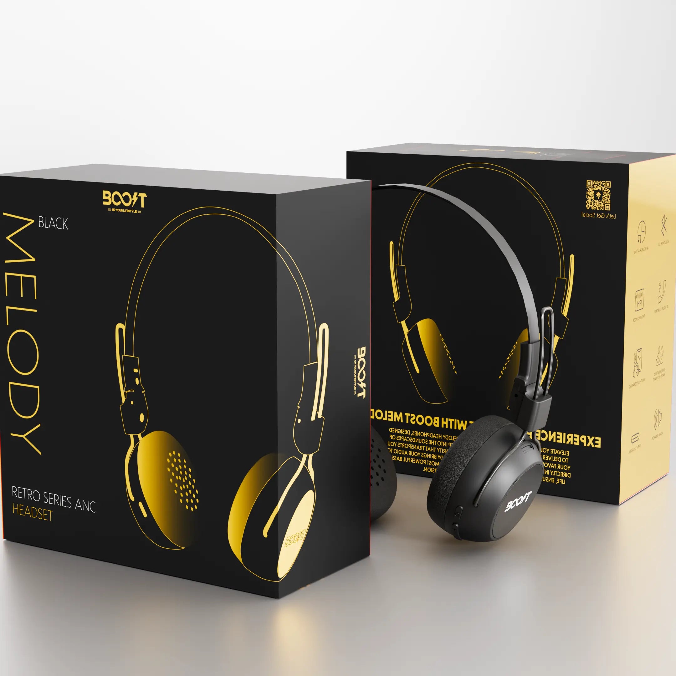 Melody Wireless Retro ANC Headset