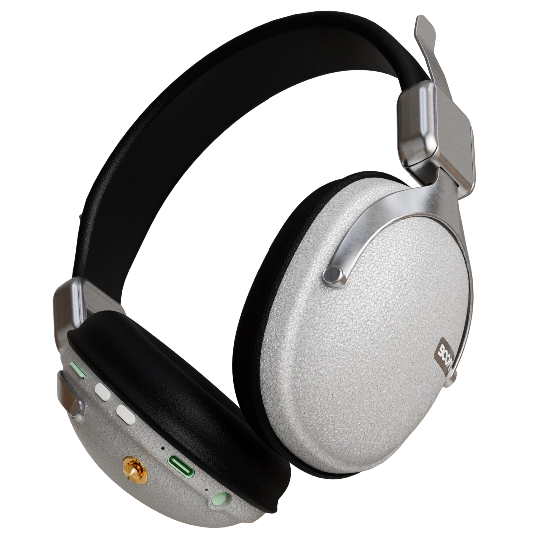 Note Wireless Retro Headset - Black