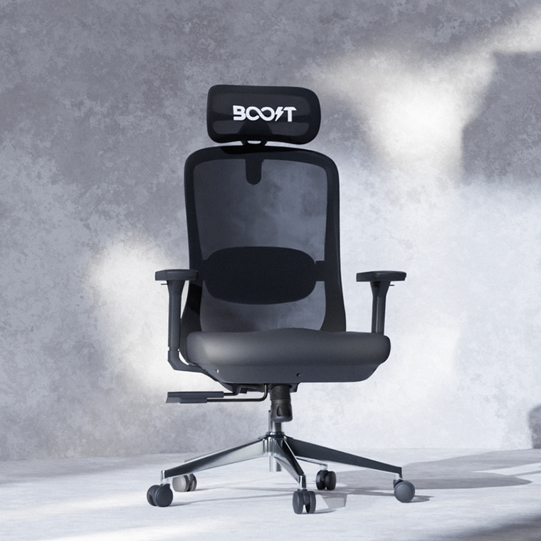 Kinetic Ergonomic Mesh Chair with Electric Massager