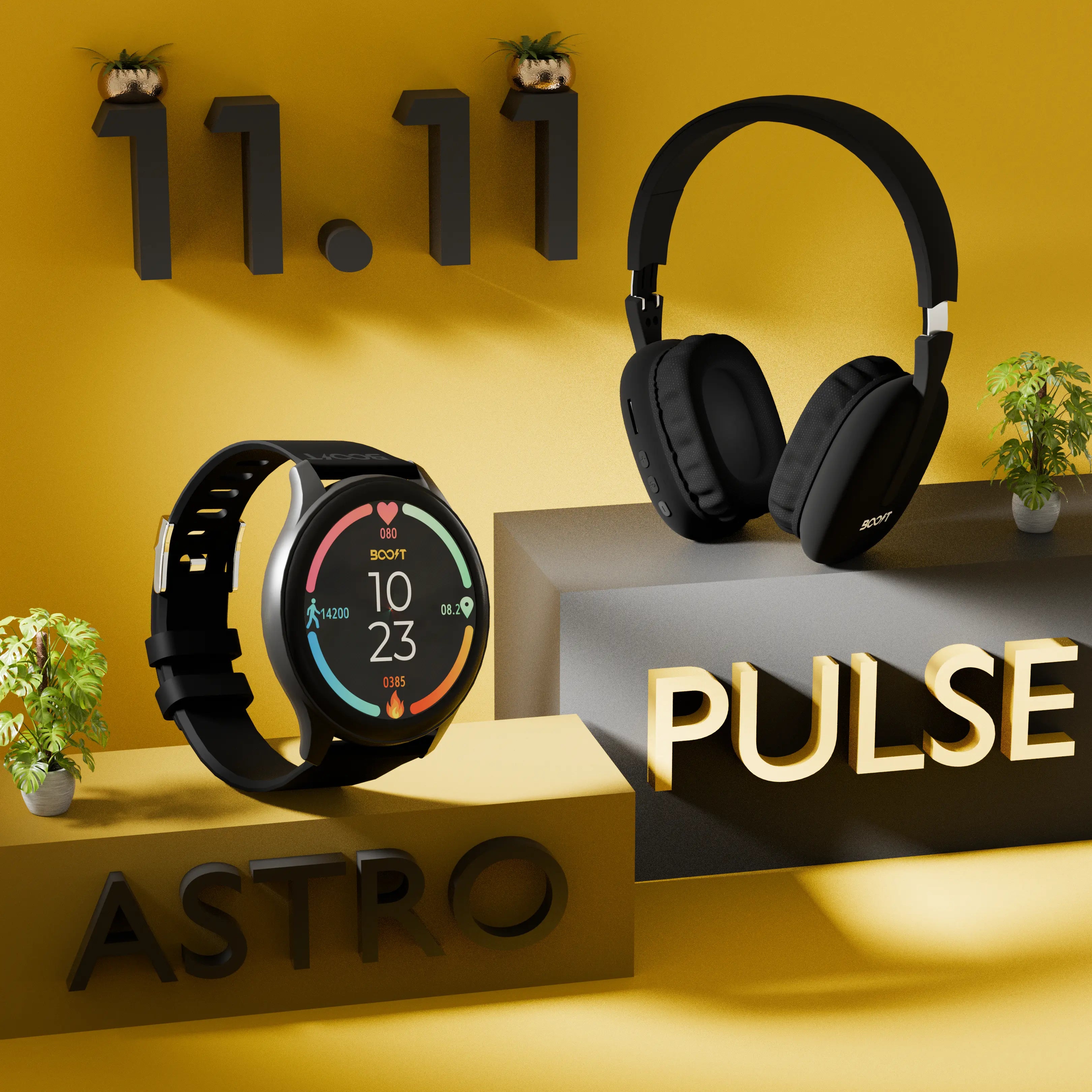 11 11 Sale Astro Smart Watch and Pulse Headphone