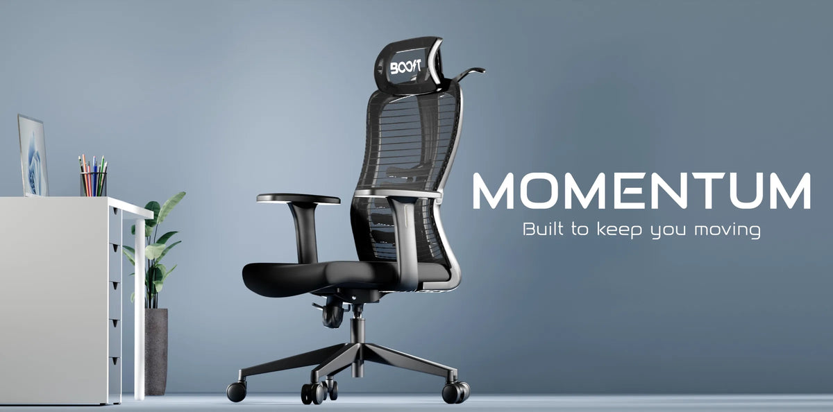Momentum ergonomic mesh chair — Built to keep you moving.