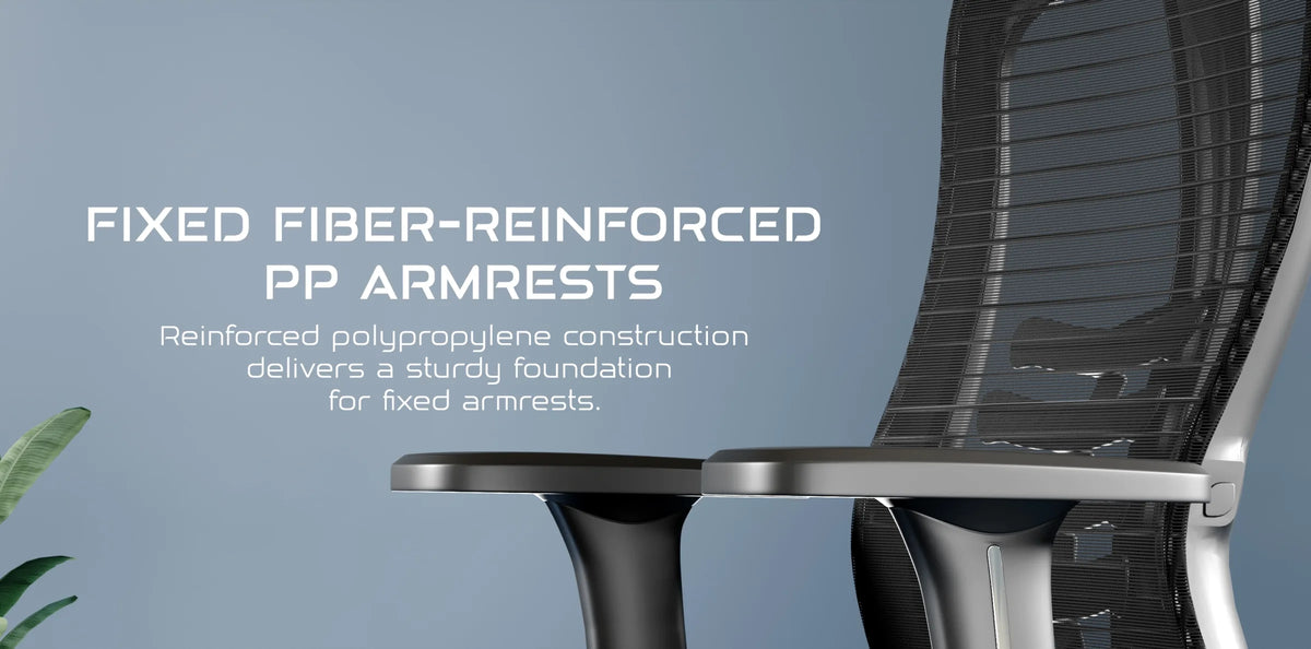 Momentum fixed fiber-reinforced PP armrests: a sturdy foundation.