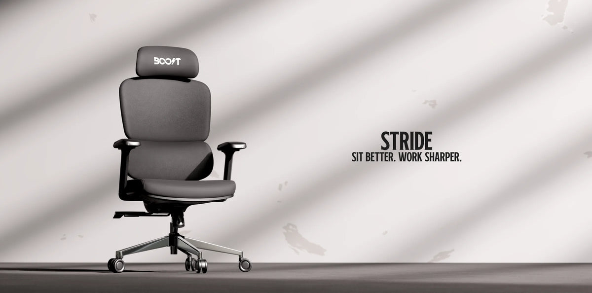 Stride ergonomic chair — Sit better. Work sharper.