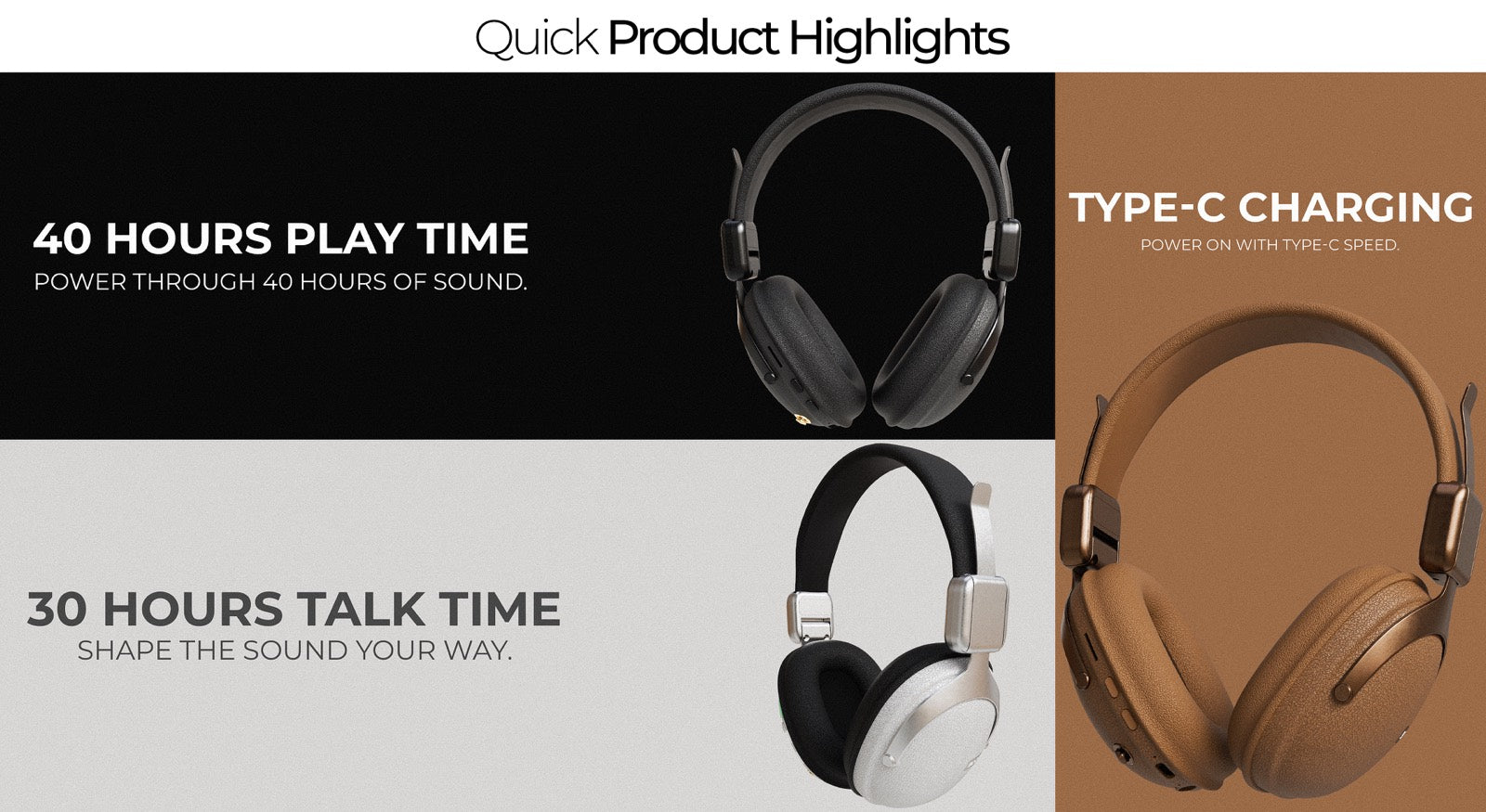 Note Wireless Retro Headset highlights 1