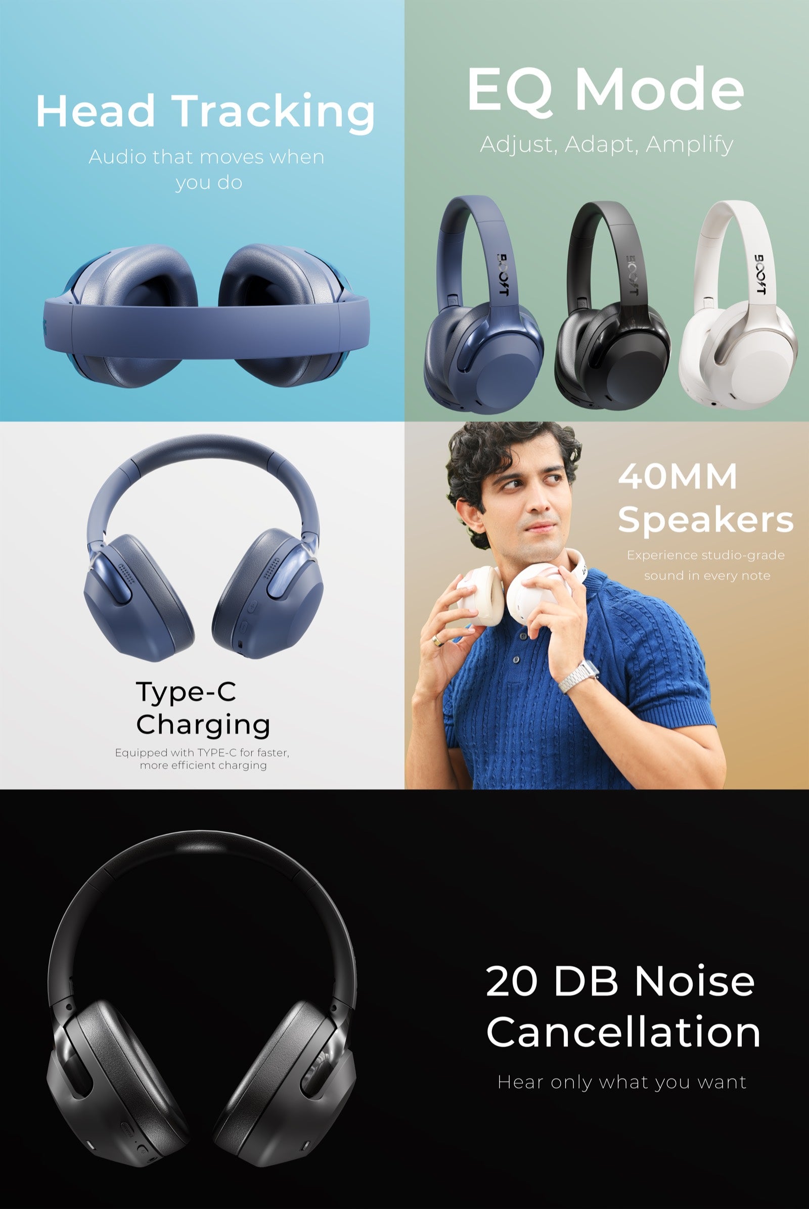 Reverb Wireless ANC Headset Quick Product Highlights 2
