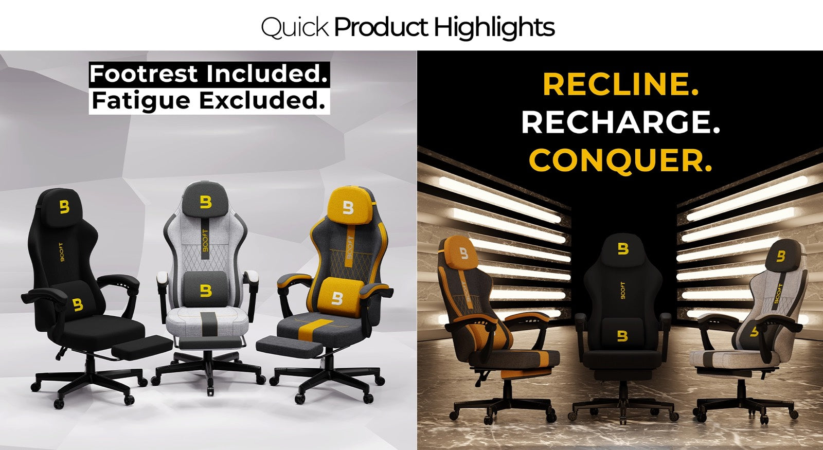 Surge Pro Ergonomic Chair with Footrest Quick Product Highlights 1