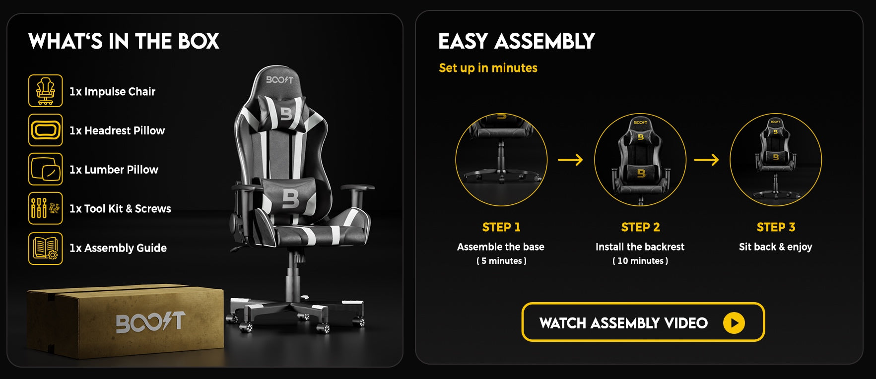 Impulse Gaming Chair fit and product guide 2