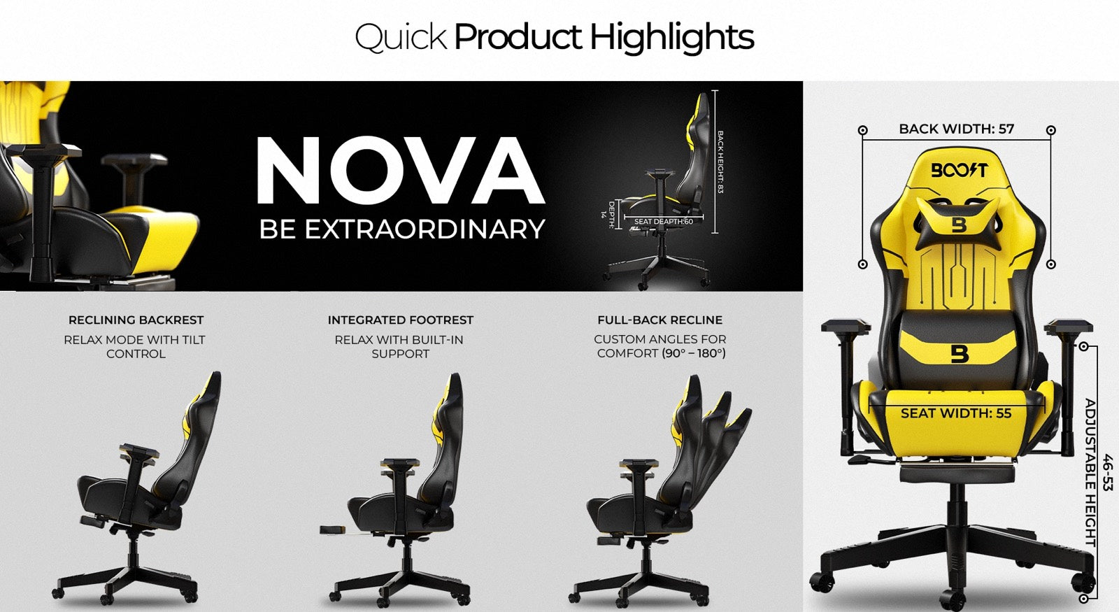 Nova Ergonomic Chair Quick Product Highlights 1